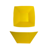 BANDEJA CUADRADA  AMARILLA X2